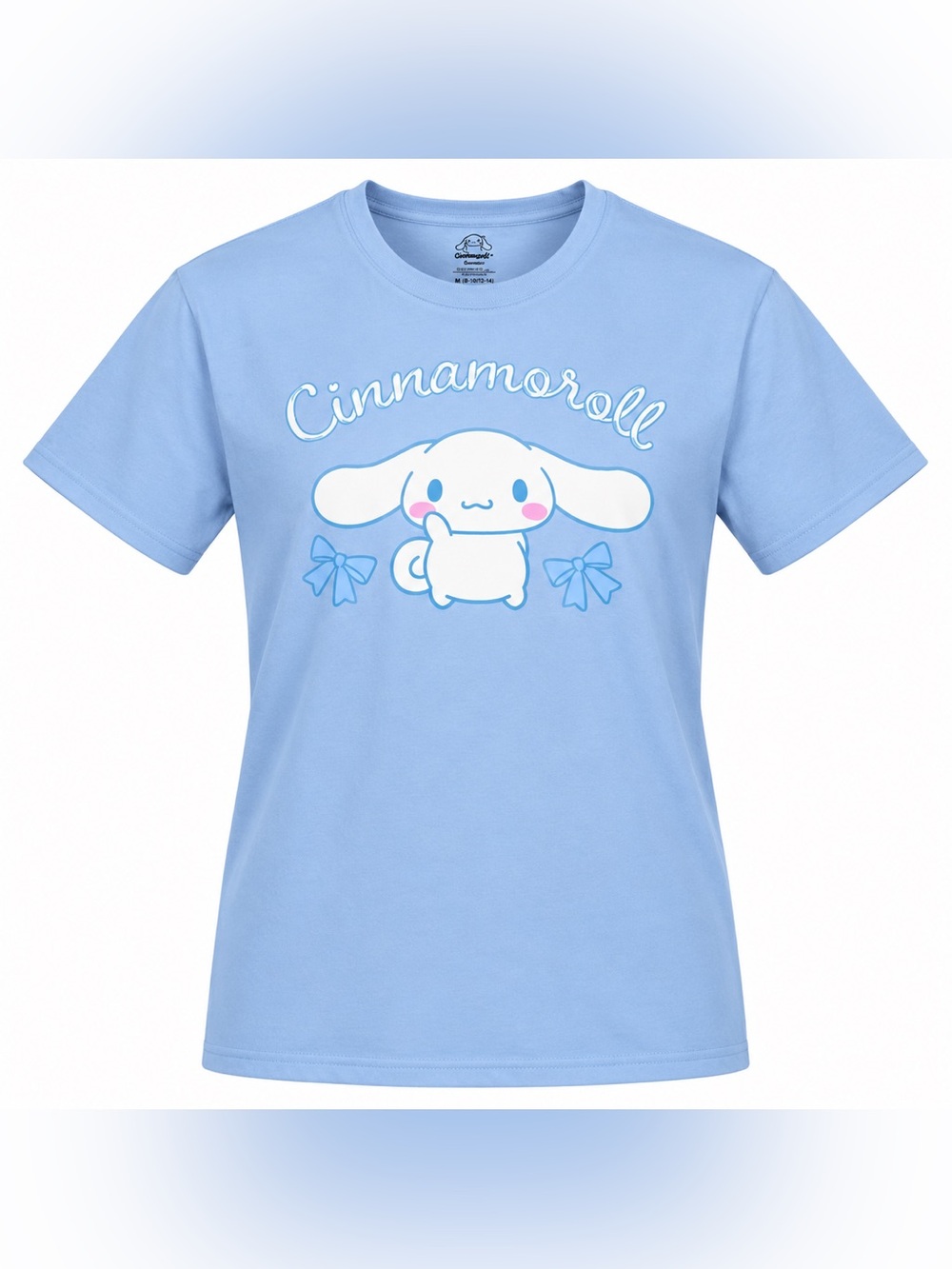 Sanrio Cinnamoroll Men's M Graphic Tee Light Blue NWT Kawaii Relaxed Fit T-Shirt